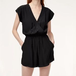 Babaton Corbett Silk Romper Sz L